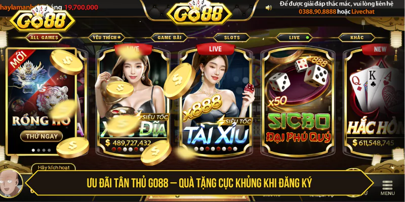 Ưu Đãi Tân Thủ Go88 – Quà Tặng Cực Khủng Khi Đăng Ký